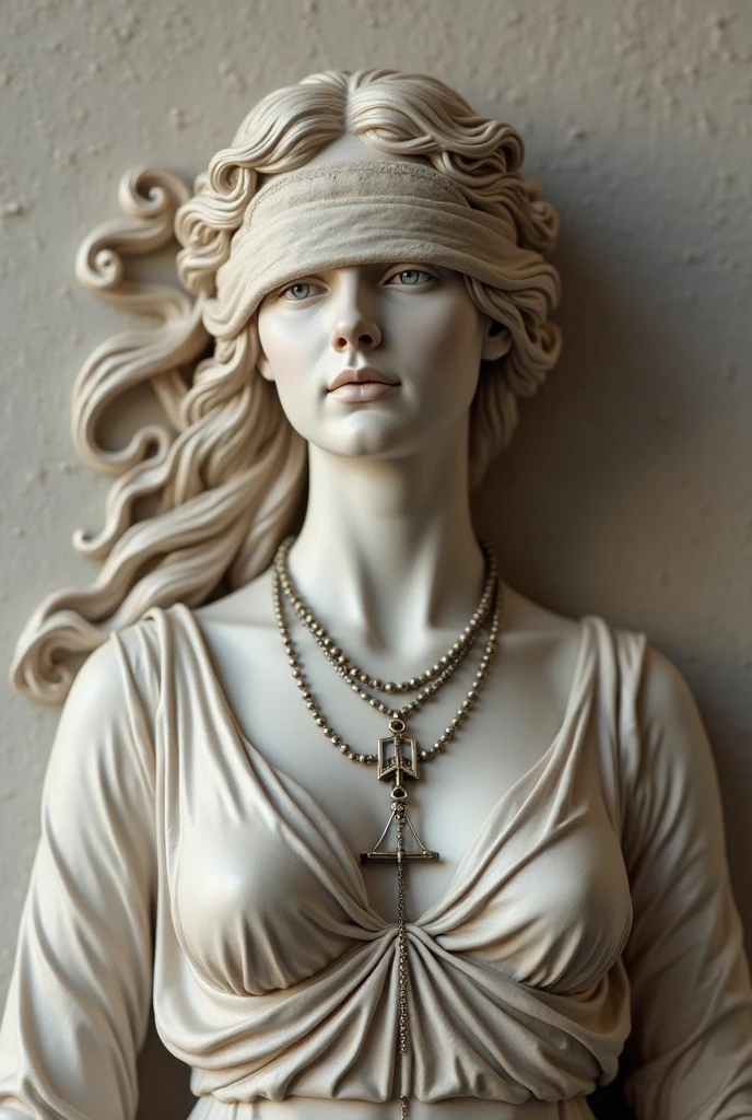 Create an ancient Greek-style sculpture depicting nude Stoic philosophers, focusing on a bisexual woman of classic beauty and modern sensuality. The image must have the following characteristics:Fones de Ouvido: Grandes e modernos, com um design detalhado que mostra a habilidade do escultor em combinar o antigo com o novo.
Mesa de Som: A mix of modern technology with classic Greek elements, incluindo botões e sliders carved with precision.
Corrente de Ouro: A sturdy chain hangs from the figure's neck, esculpida com textura realista.
Clear glasses: the glasses, made of translucent marble, add a touch of modernity to classic sculpture.
Cabelo Rasta: Longos dreadlocks caem sobre os ombros e a frente do rosto, adding an exotic and contemporary element to the figure.
Main Figure Bisexual Philosopher ,Seios: Lindos e bem detalhados, carved with precision.Corpo Perfeito:ideal proportions, with defined musculature and realistic anatomical details.Coxas Largas: Bem modeladas, transmitting strength and sensuality.Braided hair: Cabelo rasta, braided and falling forward elegantly.Sensual Expression and Poses**: Poses que sugerem erotismo e sensualidade, with a serene and seductive facial expression.
Estilo da Escultura Nua: Totalmente nua, carved in classical Greek style.Gold Chain Glasses: Um detalhe moderno contrastando com o estilo antigo.Ambiente e Fundo:Fundo Branco Liso:Para destacar a figura esculpida.Gold Coins Scattered on the Floor: Detalhadas e brilhantes, adding a touch of opulence to the setting.Paleta de Cores: Black and white for a classic, dramatic contrast, com detalhes dourados nas moedas e na corrente.Qualidade da Imagem,Resolution: 4K to 8K for maximum clarity and detail.Detalhamento: Muito detalhado, destacando cada aspecto da escultura, from skin texture to modern elements.