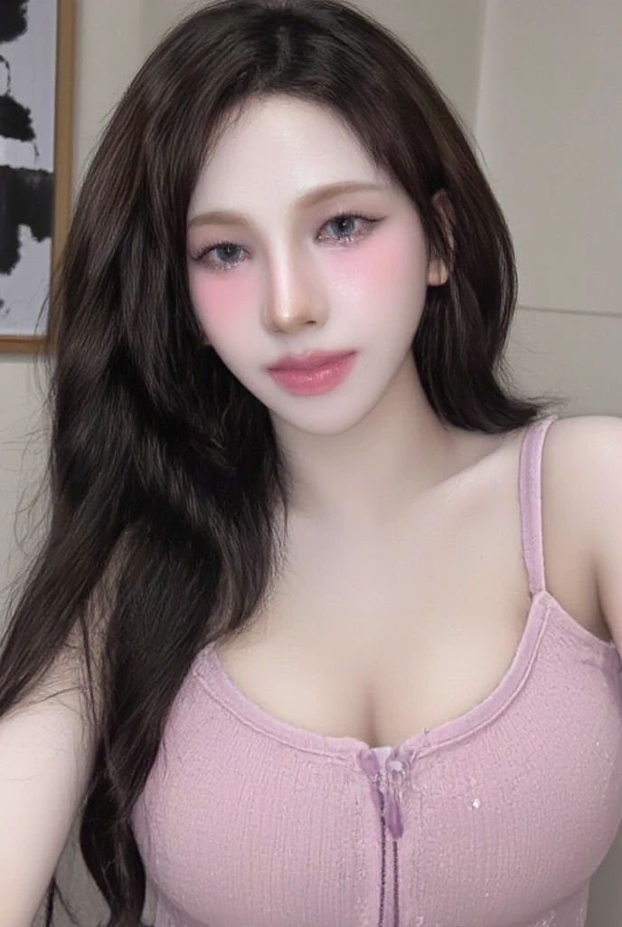 there is a woman with long black hair and a pink dress, 1 8 yo, ultrarealistic sweet bunny girl, korean girl, tifa, asian girl with long hair, asian girl, skydoll noa, beautiful asian girl, gorgeous young korean woman, anime girl in real life, chinese girl, belle delphine, sakimichan, beautiful south korean woman