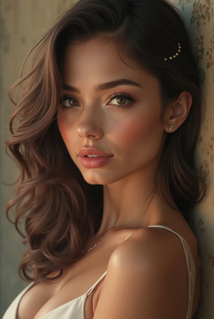 brunette woman