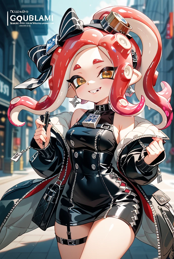 (((​masterpiece、top-quality、hight resolution)))、
Original outfit, military outfits, ((1girl in)), long pink hair, pigtails, black sexy armour, cute face, perfect long legs, (standing), full body, black leather boots, stockings, cleavage, stockings, on a battleship, red eyes, blood on face, cute face, sinister look, (ahegao, tongue out, long tongue, open mouth)