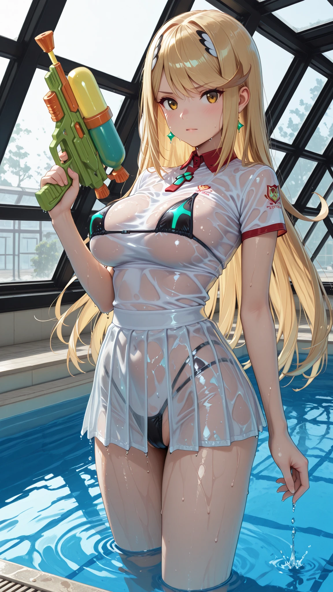 Slime, sweat, Wet clothes, Detailed faces, 8k image quality, A lot of milky semen sticks to the shirt, semen flows from the vulva and sticks to the groin, hentai tattoos,Clear hand and foot details