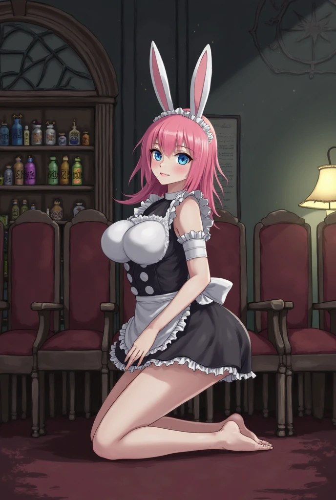 (masterpiece, best quality:1.4), cinematic light, colorful, high contrast, 1girl, playboy bunny, strip club, pantyhose, upper body,