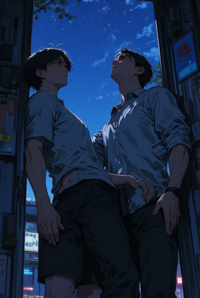 Cute, , Completely naked,male couple , Two boys, child, boy showing naked body, Male focus, standing, Full body picture,Hug each other , Room,