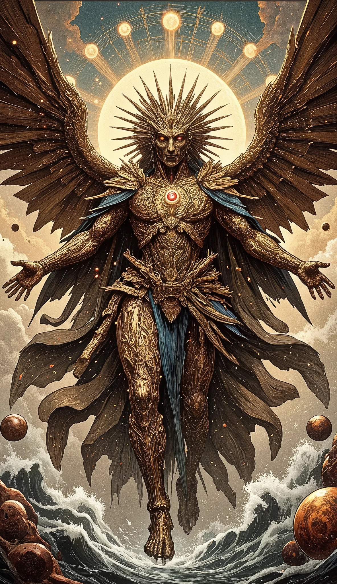 ,panoramic,full body shot, Realistic Portrait of Man himself like da Vinci's perfectly symmetrical Vitruvian Man, exquisite five-fold ,Perfect Face, perfect formWhat a piece of work is a man! how noble in reason! how infinite in faculties! in form and moving how express and admirable! in action how like an angel! in apprehension how like a god! the beauty of the world, the paragon of animals! And yet to me what is this quintessence of dust? Man delights not me- no, nor woman neither, though by your smiling you seem to say so...