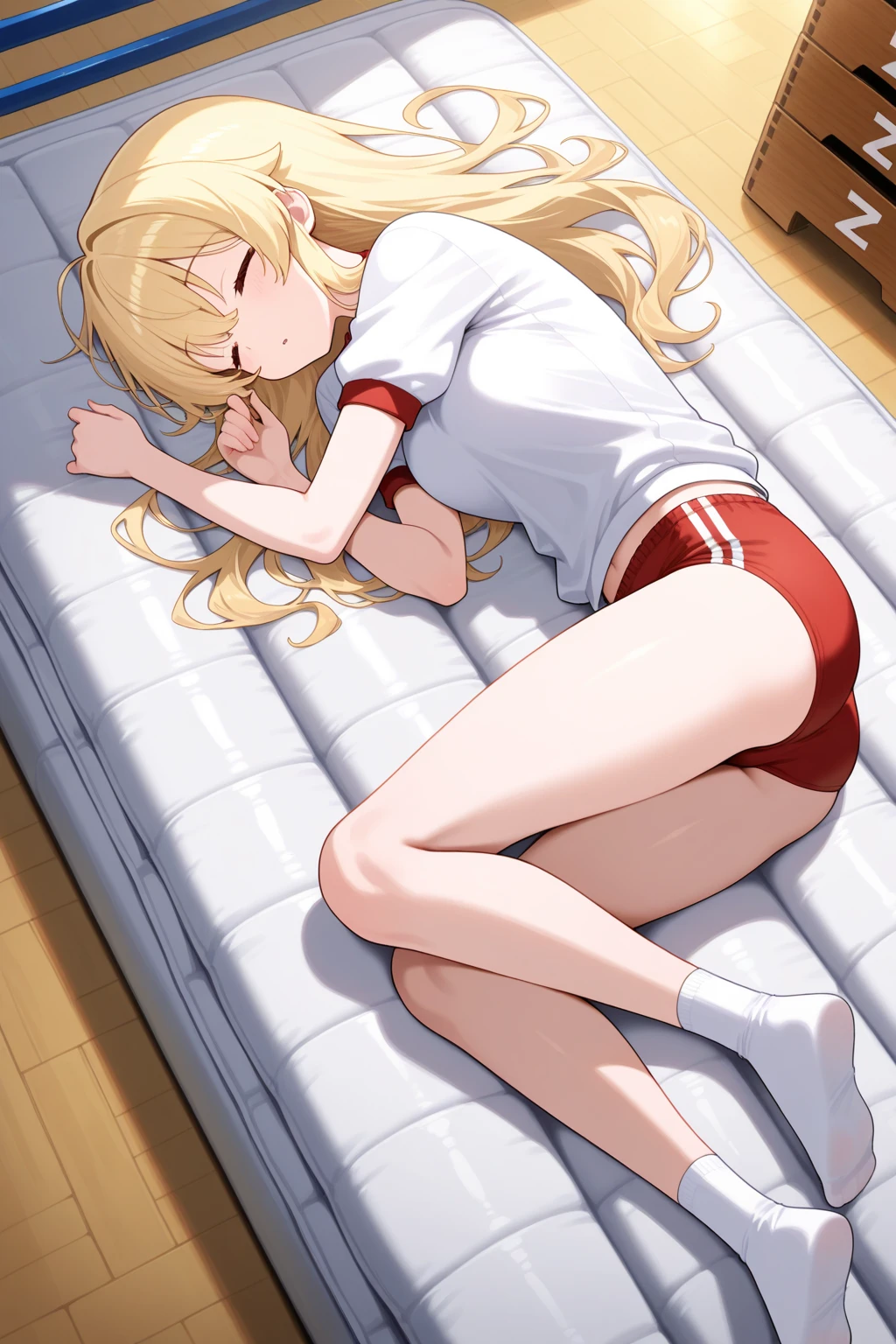 breastfeeding on the bed、Lower breast、Show off slovenlyな白 panties, long slouchy socks, バギーsox, long loose socks,,multiple_Girls,(Japanese high school girl,Gal style,17 years old),
(Miniskirt,School uniform,((Knee length,(slovenlyな白,long_slovenly_sox,baggy_sox,long_loose_sox)and loafer makeup,(finely best quality illustration), (coquettish skin),