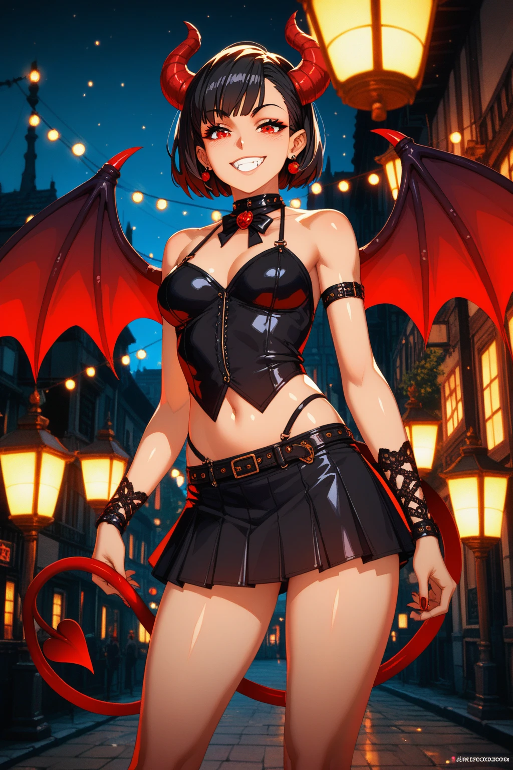 Eyeshield 21、American Football、mud door、mud doorデビルバッツ、Suzune Taki、（（（red cheerleader）））+++、（（（red cheerleader服）））+++、（（（Navel exposed）））+++、slender body shape、black short hair、Ahoge、purple eyes、（（（red demon wings）））+++、Lemon-like short hair with a blue-ish black color and a slender appearance.、RB at the speed of light、Fully mobile artillery battery with light speed of 4 seconds 2、devil bad、Tension MAX、American football、gun、dynamite、explosion、devil badダイブ、devil bat ghost、devil bad hurricane、devil 4th dimension、devil laser bullet、devil laser bullet、60 yard magnum、hell&#39;s command tower、devil&#39;s tactician、YA---HA---!!、