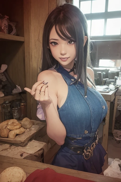Best picture quality、RAW photos、Ultra-high resolution、21 year old woman,Big Breasts、Dynamic angle、Cowboy shooting、A Beautiful Scene in Troubled Times、grace、Brutal Design、Vivid colors、White hair,Black Hair,Colorful Hair,short hair,Straight Hair,Long braids,Glowing red eyes,Red X pupil,Smile、interesting、Smile、Fair skin、Thin lips、Every detail of the eyes is beautiful、length、Narrow Eyes、Cheeks are light pink、Long eyelashes、Nice double eyelids、Eyeshadow、Overalls、desk、classroom,Shooting from above、Selfie、full-body shot