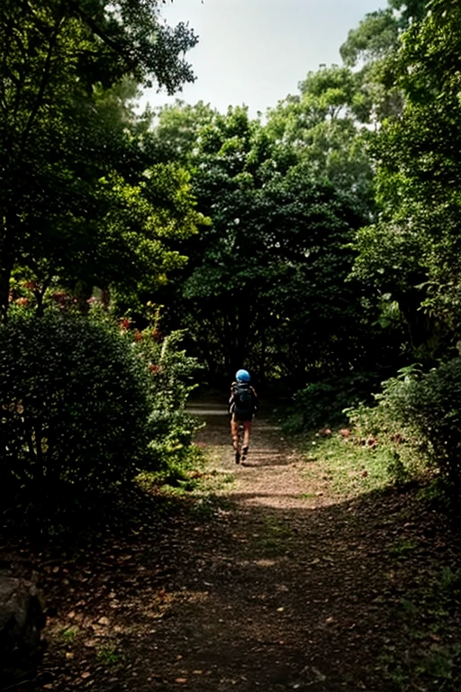 there is a woman walking down a path in the woods, trees in the background, forest city streets behind her, walking through the trees, girl walking in forest, amidst nature, walking around in forest, walking around in a forest, in the middle of a forest, forrest in the background, standing in a forest, forrest in background, standing in a botanical garden