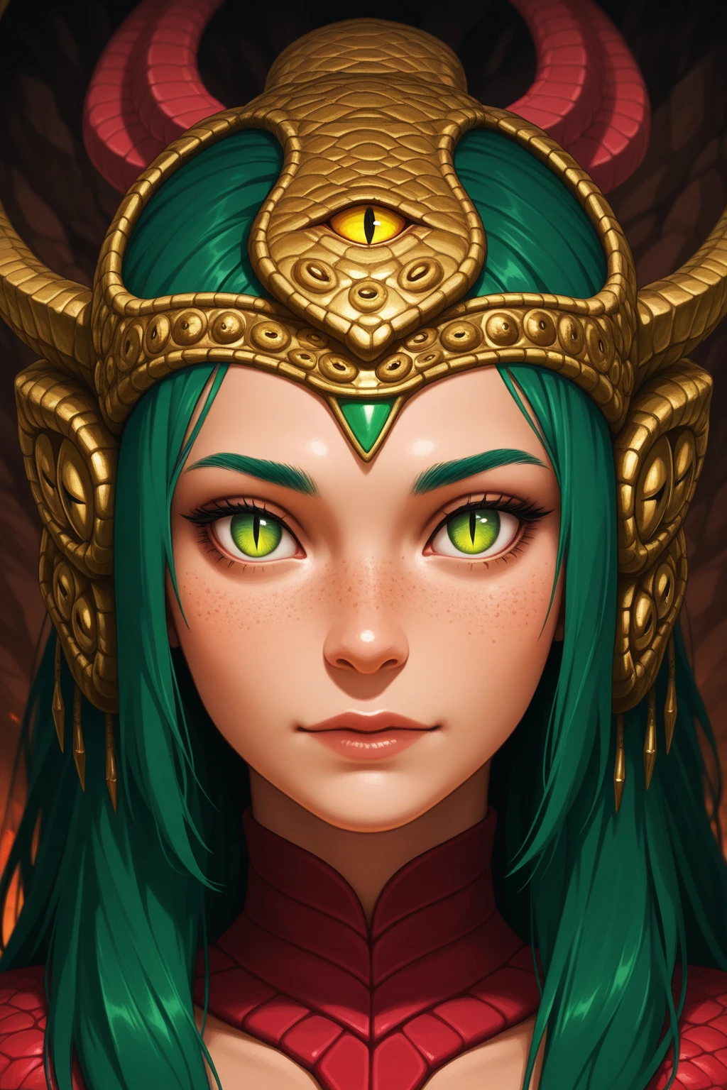 (best quality,4k,8k,highres,masterpiece:1.2),ultra-detailed,(best quality,realistic:1.2), lovely woman, Beautiful girl shaman, wearing mask made of wood, portrait, standing in an s-shape, green ringlets, sexy breast, 4k , great details and colours, HDR, 8k, absurdres, cinestill 800, sharp focus, add_detail:2, Ultra HD | | | ((Fullbody-shot)) add_detail:2 (1woman, solo)