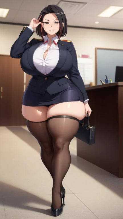 1 girl,High-cut underwear,((Low Angle,office lady,mini skirt,Tight Skirt,Pointed Chest,panties under pantyhose,From below,Very elegant white panties,pubic hair,Black knee-high tights,Angle where you can see inside the skirt,cameltoe)),(Squat),((highest quality, wonderful,8k, masterpiece :1.3)), (Realistic, photoRealistic:1.4),(very fine and beautiful skin),blonde,Very detailed,Cinema Lighting, Detailed light, Best Shadow, Dynamic Angle,Exquisite white panties(High leg pants:1.1),Super big boobs:1.6, Plump thighs,Skirt flip