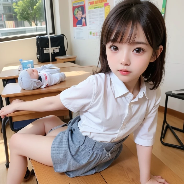 hight resolution、high-level image quality、in 8K、Real live-action、生a picturegraphy、top-quality、masterpiece、超hight resolution、生a picture、ren、Beautiful fece、masutepiece、((Obscene content))、For adults、charm of 、absurderes、((((Japan elementary school students))))、Japan Girl、((8years old))、((with round face))、((Tanuki face))、((Cute little face))、(((((Shy laughter)))))、de pele branca、((chubby figure))、Juvenile physique、Smaller chest、kne、 thighs thighs thighs thighs、Anatomically correct、独奏、fullllbody、Very nice、(((Children's Clothing)))、 ((Pubic area))、(Mansuji)、((suspenders))、(Photorealsitic:1.37)、Photon mapping、Realistic、Radio City、Physically Based Rendering、a picture、(((a junior idol in Japan)))、Sparkling eyes、shiny lip、too bright natural light、The Bright Sun、Too bright sunlight、(((((8years old)))))、(((Pubic area)))、((Phetcha Pai))、((A room in a western-style hotel)、Show off、Open your legs、Open your crotch、Show off、Show off、Blur the background