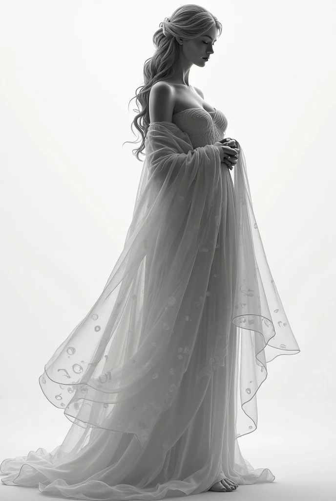 Fundo escuro, com nuances de preto e cinza, criando um ambiente sombrio e misterioso.
No centro, A stylized image of a pregnant woman, with delicate features and a determined expression, representando Alessandra. Seu rosto pode ser parcialmente oculto pelas sombras, Adding a touch of mystery.
Ao lado dela, uma figura masculina imponente, vestido de forma elegante, mas com uma aura de perigo, representando Dominic. Your posture should exude confidence and a touch of mystery.
Entre os dois, uma faixa de luz fraca, symbolizing hope and the connection between them, contrastando com o ambiente sombrio ao redor.
title "Sombras do Destino" em letras douradas ou prateadas, com uma fonte elegante e intrigante, posicionado na parte superior da capa.
The subheading "Love in the Midst of Darkness" em letras menores e sutis, Below the main title.
Autor(a) em letras discretas na parte inferior da capa.