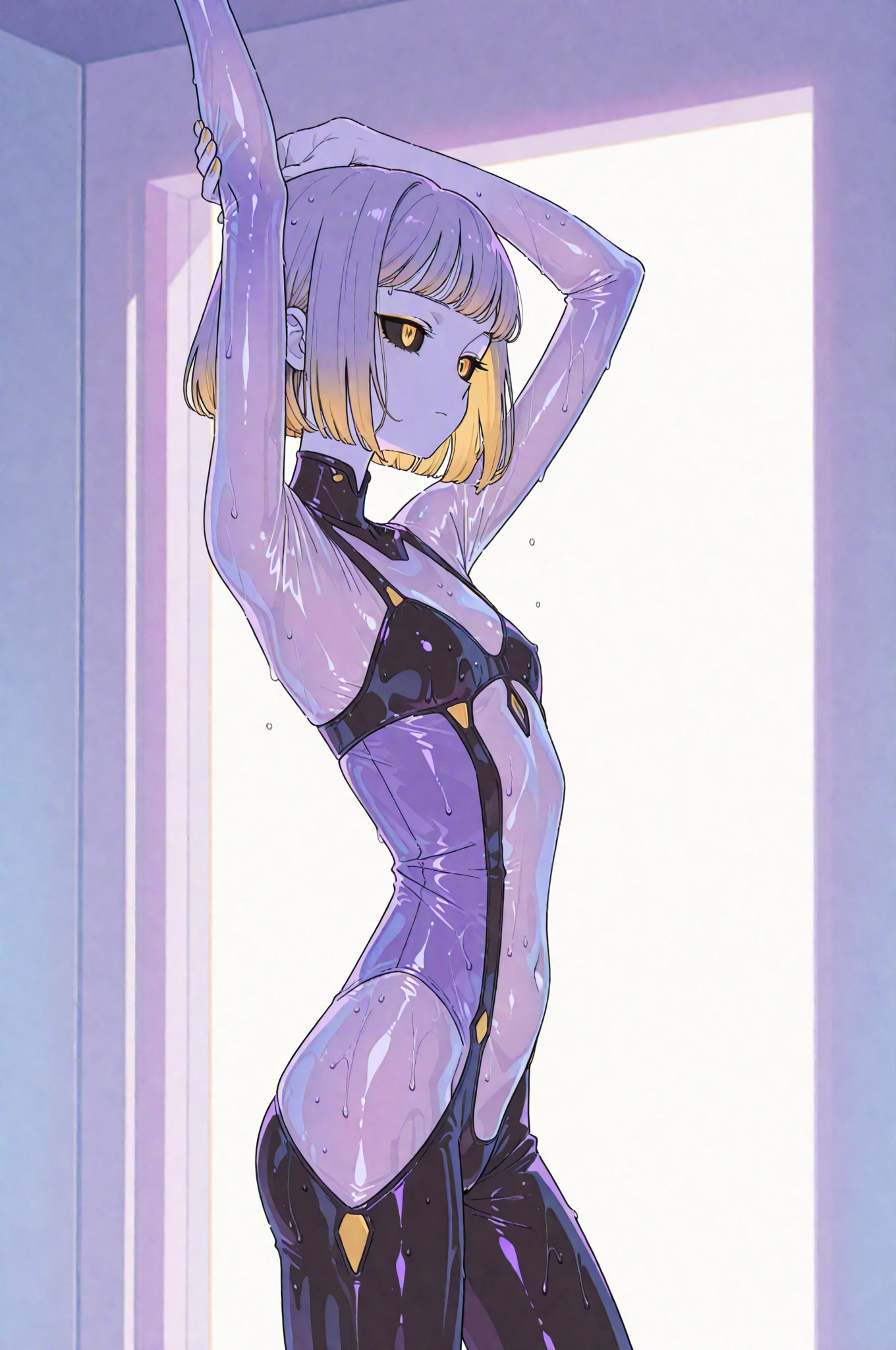 A teenage girl, strange art, crazy, slightly twisted, hard to understand, beautiful, elegant, advanced, weird,, refreshing, bikini, back to me, back to me, bare midriff, smile, clip, elegant, beautiful, smile, accent, artwork, clarity, butt, butt, fat butt