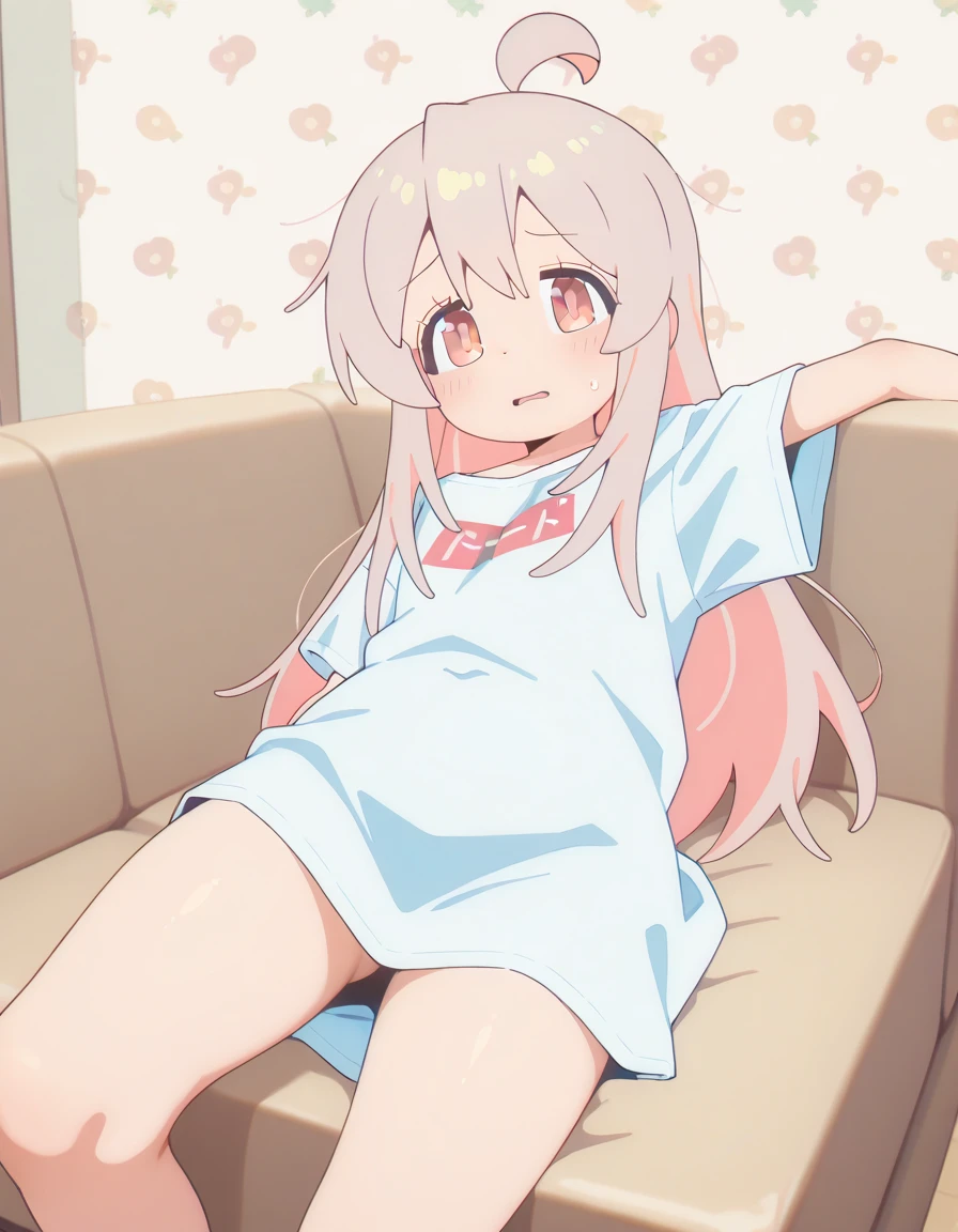 1 girl,naked woman,glowing skin, {{{{Vulgarity}}}},flat chest,bedroom,trembling, alone,dashed eyes,in heat,fucked silly,orgasm,White hair