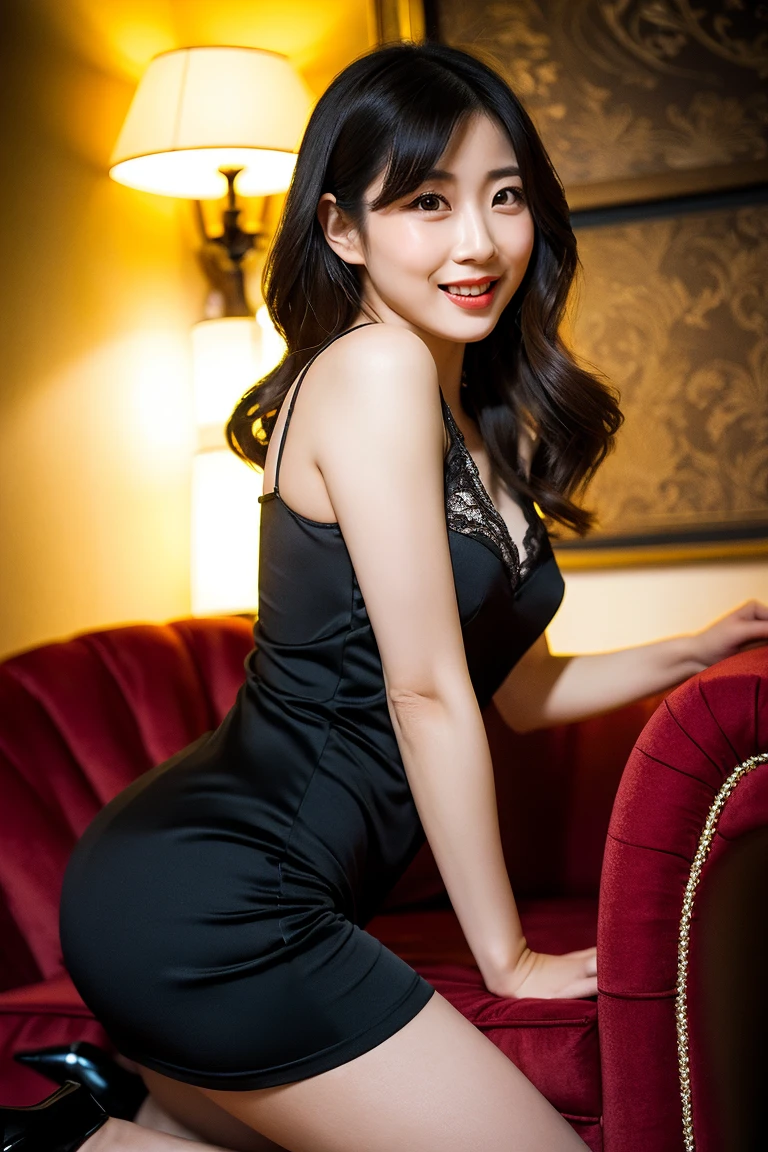 Woman reading,antique,A smile,,Sweet and seductive appearance.、Caravaggio's paintings、Chiaroscuro of Caravaggio,,Cute smile, Expression of ecstasy,erotick,A sexy,Seduce you,cross one's legs,