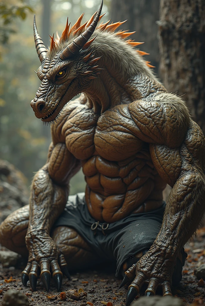 White Lizard anthro daddy Man,Godzilla(White phosphorus scales:1.2),uncle,male,Mature man,very strong,Golden pupils,Red Shirt,Black pants,night,Cabin Room(Detailed background:1.2),High Detail, Film Photography, Original Video, actual, Analog style, best quality, ultra detailed, 8K, (author:Taran fiddler), (huge bulge), sexy, horny, NSFW, seductive, tight shirt