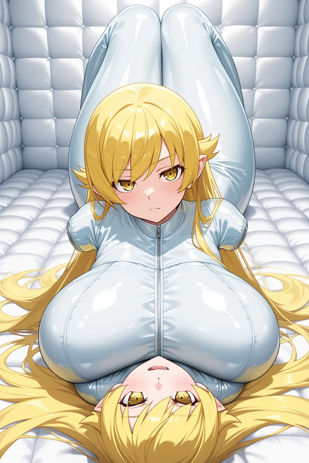((solo girl)),((Perfect body,))((Super beautiful,))((High quality,)), (sweaty,) (wet all over,) Smile,(Effect of shaking the butt from side to side,)pantyhose, thigh-high socks,vagina,open pussy,spread pussy,Grabbing your buttocks with both hands,nsfw,in bedroom,on bed,nipple,((She opens her thighs and legs wide and shows off her vagina.),((Perfect body,))((Super beautiful,))((High quality,))gigantic breast,collar,Beautiful girl with their backs turned and grabbing their buttocks with both hands,nswf,beautiful girl turn back masturbation, fingering their pussy while showing buttocks,High Quality nswf,  in a love hotel room,nswf,beautiful girls turn back fingering their pussy while showing huge buttocks,High Quality nswf, on bed,Showing off her vagina with both hands,buttocks Turning back to show off her buttocks, bukkake, cum, bukkake,They stare at me with expressions of embarrassment and disgust. 1girl, shokuhou_misaki, misaki shokuhou, blonde hair, hair between eyes, long hair, (symbol-shaped pupils:1.5), yellow eyes, elbow gloves, gloves, thighhighs, shokuhou_misaki, 1girl,((white competitive swimsuit))
