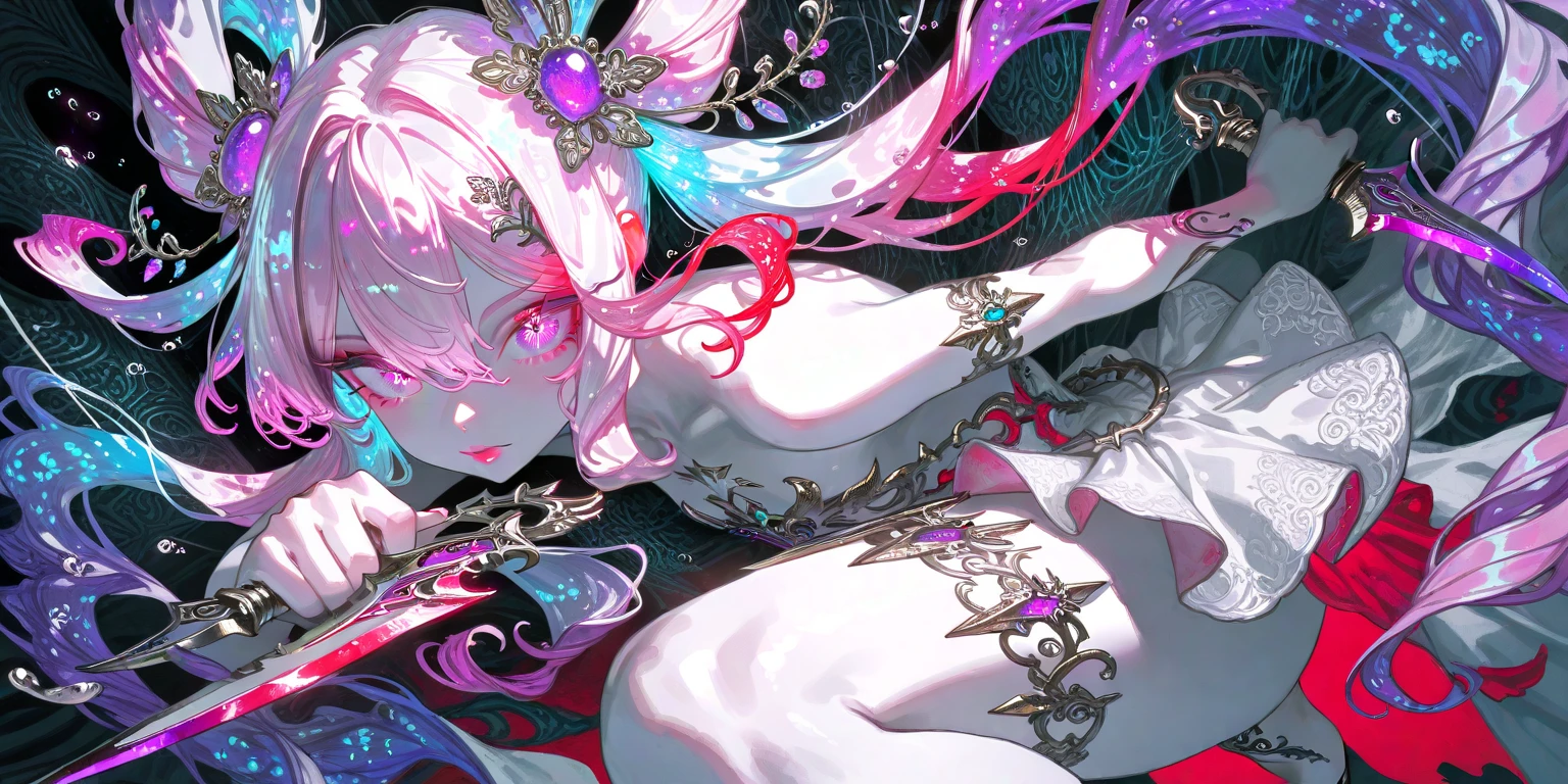 ((male:1.5)),(forhead mark),((White hair)),((rainy:1.2)),(Glossy lips:1.2),(nsfw:1.3),((high quality:1.2)),((perfect graphic:1.2)),((beautiful image:1.2)),((high resolution:1.2)),blush,(marine:1.2),((Wet Hair:1.3)),((perfect hand:1.0)),(kiss me:1.05),Falling into Pleasure,(Arabian costumes:1.25),((barefoot:1.1))