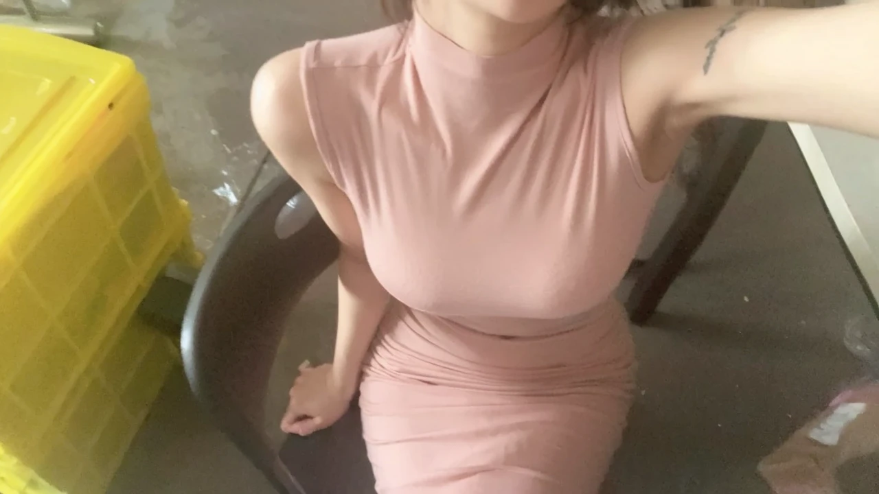lady 1people,(full body figure:1.2),(nine heads and bodies:2.0), small butt,(thin thighs),(long and thin legs: 2.0),(Knees Stretch:2.0),stand with legs closed,(height 2/3 is the leg:2.0), (light cherry color pumps:1.2), (Tight casual dress made of light cherry color silk :1.3), light cherry color choker,Transparent white glossy skin, 25 years old, cute sexy little face, red lips, parted lips, sexy face, sexy young woman, light brown straight hair, Asian eyes, Beautiful smile, Medium chest, slender body shape, tight waist, beautiful hands, thin shoulders, look at the audience, standing position, bamboo forest morning