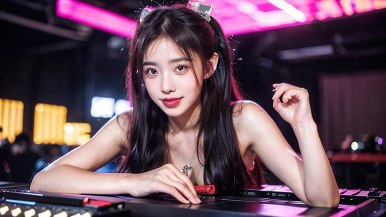 Best-quality, Masterpiece, Ultra-High-Resolution, (Photorealistic:1.4), Raw-Photo, depth of field, professional lighting, perfect anatomy, extremely details, 1girl, 15-years-old, the most famous Japanese idol, at living room, sitting on sofa, (((Ingested illegal drugs, intoxicated and overflowed):1.5)), ((extremely cute drunk-face, ((extremely cute and extremely big drunk-eyes)), extremely beautiful hair, extremely beautiful drunk-skins)), extremely cute lips, extremely cute long-eyelashes