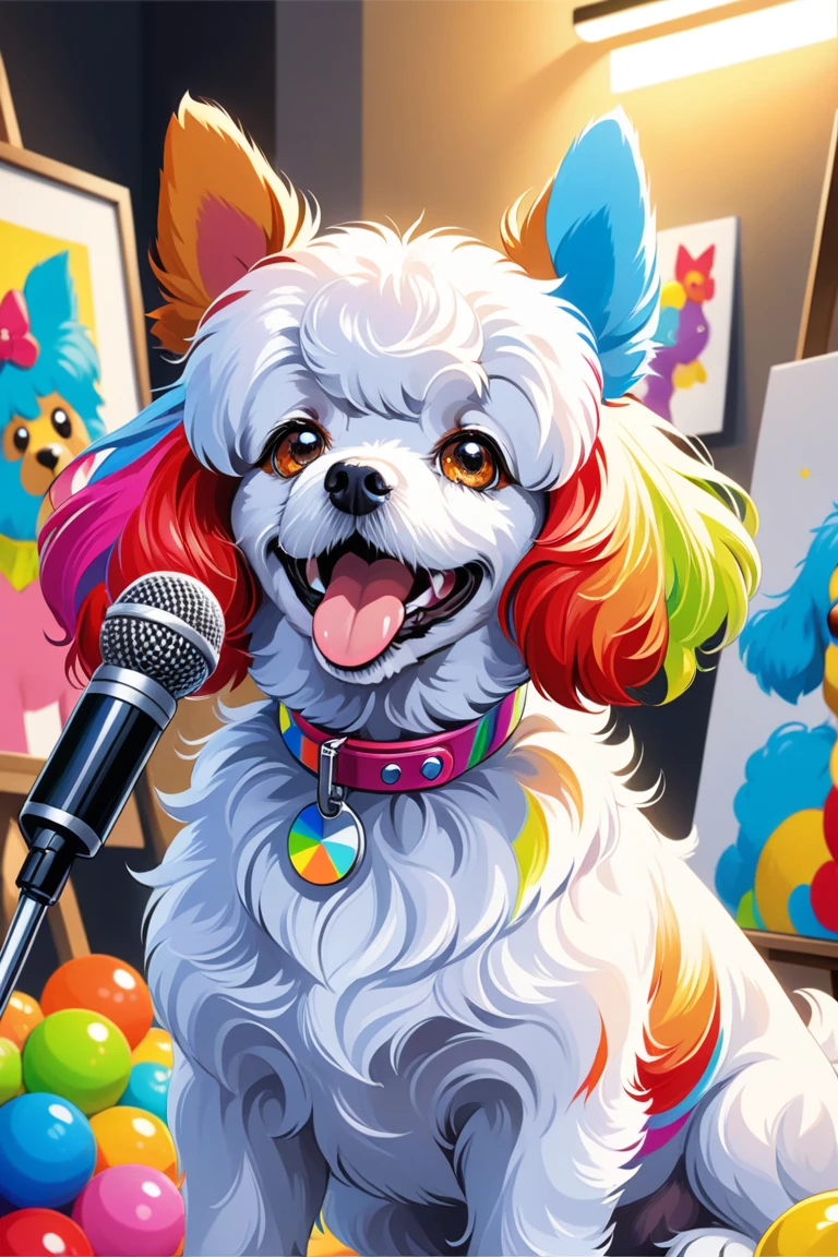 label, cute cartoon siberian husky, White background, , Vermeer style, 12k, high qualiy, hard disk, octan render, Cinematic lighting,design de tshirt,colorful cat