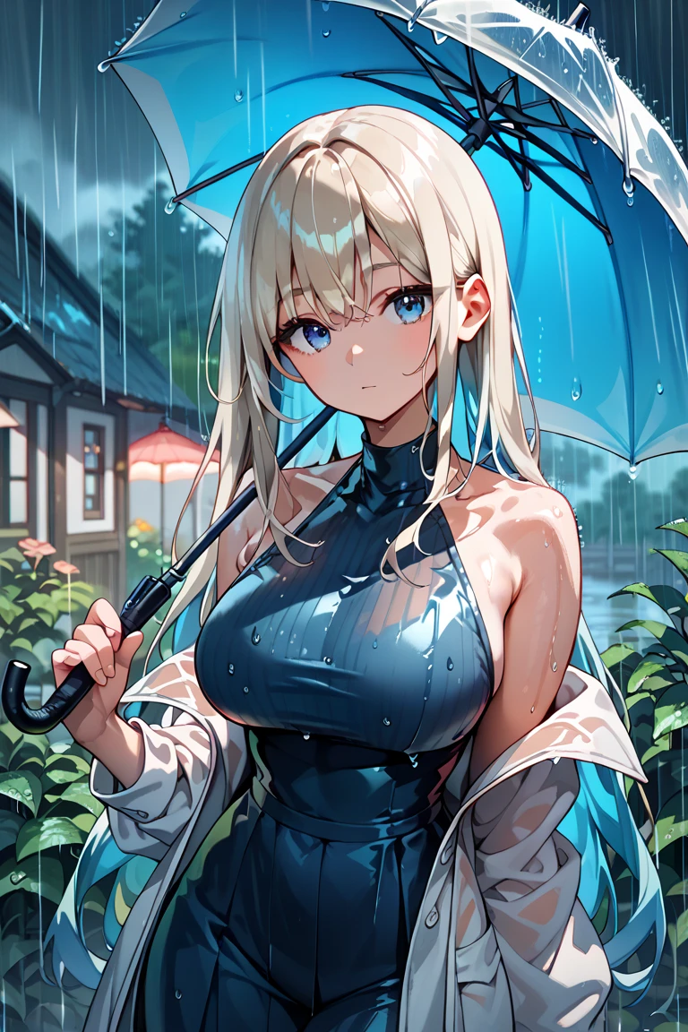 Saber big breasts Bodysuit rain made fUmbrella