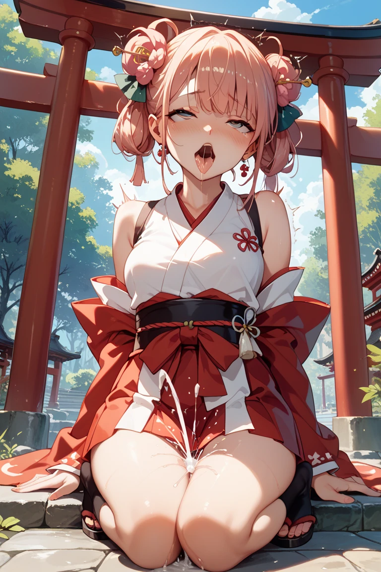 ((Need)), ((tmasterpiece)), (A detailed), Ethereal beauty, Perched on cherry blossom trees, (fantasy illustrations:1.3), Seductive gaze, captivating posture, Delicate chest, otherworldly charm,Ball_gag, BDSM, Bondage, Bound, Bound_Ankles, Bound_Arms, Bound_Legs, Bound_wrists, box_tie, breast enhancement_Bondage, Crotch_Cord, gag, Gagged, Red_Cord, Shut your mouth,look of anguish,With his eyes closed, looking toward the viewer(A red rope hung around his mouth,The audience can see),((Sword Art Online Asuna))