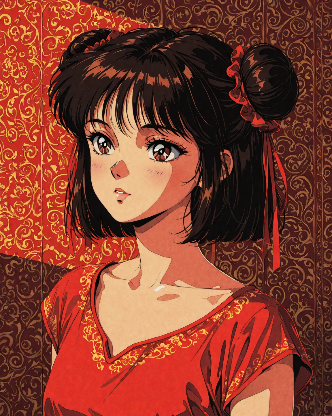 (best quality), (very aesthetic), (ultra-detailed), (best illustration),(a mature female),(perfect face),Suikoden,Mrs. Lin,((())),((full_body)),((full_)),(crying),Covers mouth with right hand,red cheek,sweating,skinny,flushed skin,(hairly)WHAT,(resting the back of her head on a pillow),(She is lying on her back completely ),traditional Chinese bedroom,She spreads her wide with her fingers