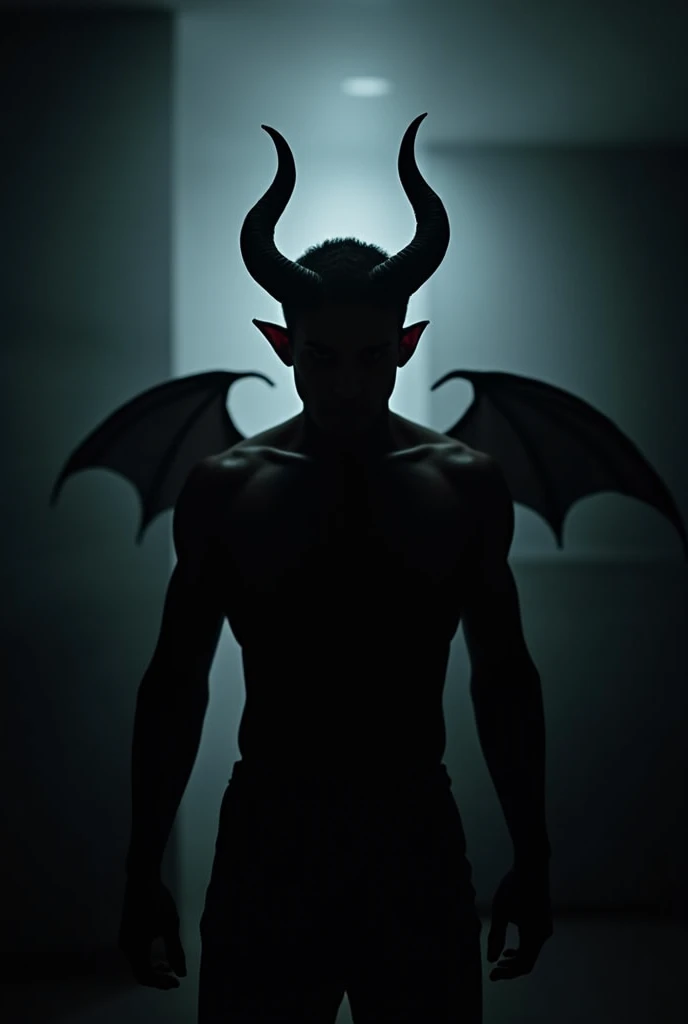 ((masterpiece)),((best quality)),8k, high detailed, ultra-detailed, Stylish Pose, real skin texture, cinematic lighting, 18-year-old male model, handsome, cute looking, evil look, evil eyelack sheep-alike horns) white pale skin, blue eyes, short brown messy hair, strong jawline, masculine, muscular, defined fit body, hairless chest, shirtless, pantless, walking towards the camera, sinister aesthetic, gothic architecture, burning ground, (black massive huge dragon wings:1.6), barelegged, barefoot, (black roman loincloth:1.5), (black destroyed male skirt:1.1),,, dim light, (dark evil atmosphere:1.5), cinematic lighting, backlight, Depth of field, award-winning photography, elegant, hyperrealistic, octane render, unreal, high definition, 8k resolution, highly detailed, 8k uhd, professional lighting, photon mapping, radiosity, physically-based rendering