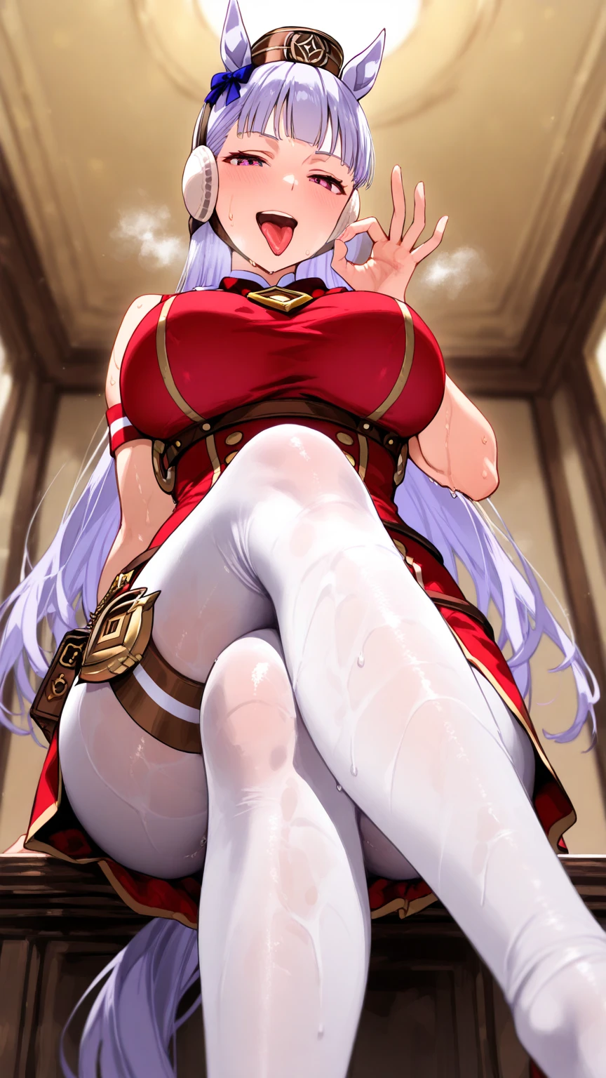 (masterpiece, Highest quality:1.2), alone, One girl, umpd gold ship, pillbox hat,Red dress,No sleeve, Knee-high socks, White gloves、boots, Horse tail,、grassland、Nature、blush、Close your eyes and scream、Muddy liquid all over the body、(Huge breasts:1.4)、Nipples are visible、Clothes are see-through、Open your legs、Leg spread、、Kindergarteners、、6 years old、、の小さな体、Tentacles touching pussy、White viscous liquid、A lot of love juice、Get by a large amount of tentacles、Put tentacles in your、A large number of tentacles wrap around the body、Tentacle insertion into、Tentacles and sexual activity、Tentacles and sex、Tentacles get inside clothes、Inserting a tentacle into the vagina、Sweat、Massive 、Vaginal 、orgasm、Cramp、Masturbation、masturbation behavior