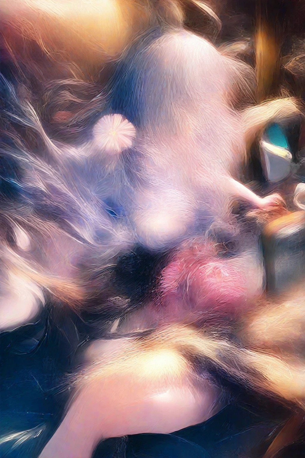 arafed image of a woman's face with a pair of scissors in her mouth, entwined bodies, houdini algorithm generative art, houdini fluid simulation, human bodies intertwined, fluid simulation in houdini, detailed entangled fibres, generative art, by Anna Füssli, fractal veins. cyborg, amazing cgi