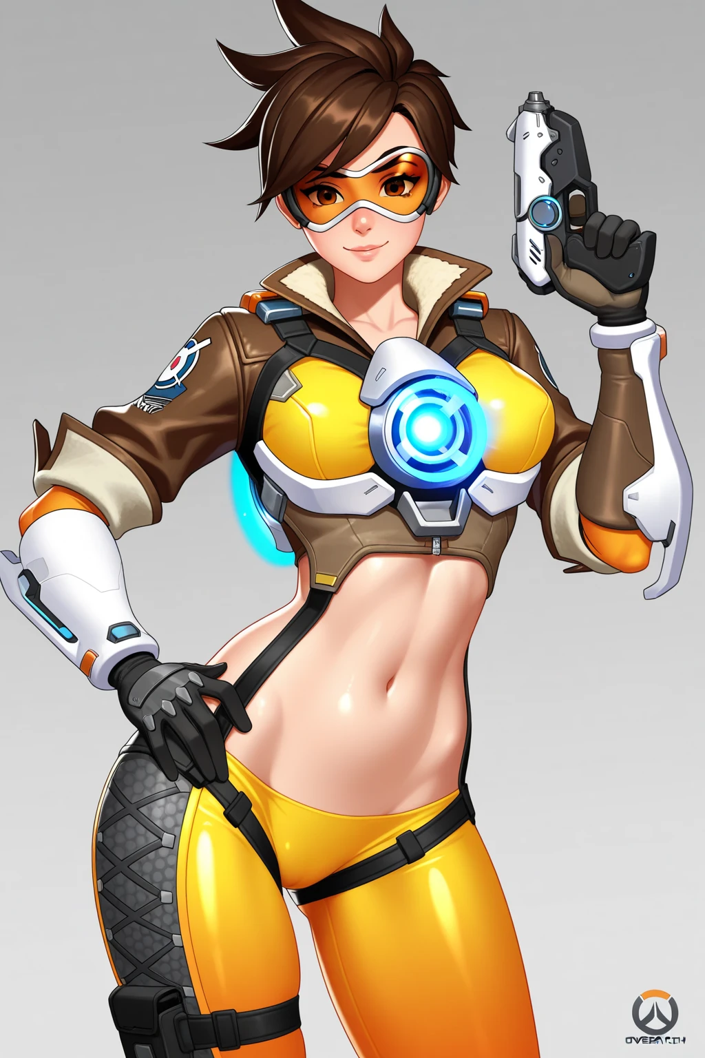 score_9, score_8_up, score_7_up, score_6_up, rating_safe, 2.5d, 1girl, andava style tracerkpop, tracer (overwatch),(ultra micro bikini), pose sexy