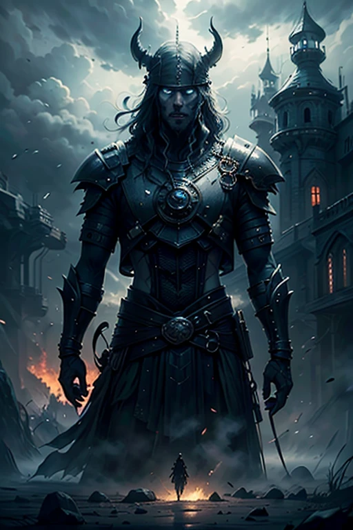 masculine (adult indonesian man:1.1),  blue eyes, gray hair, thin beard (style-swirlmagic:1.0), pale skin, portrait, (<lora:MusketPunkAI:0.6>, MusketPunkAI theme:1.1)  looking up, solo, upper body, dynamic pose, detailed background, madness in eyes,  succubus, evil to the core, eye shadow, dusk, fighting stance,  armor made of bone, cursed amulet, underworld, , bringer of the false light, spiders, spiderwebs, bats, dark magic, dark clouds, floating dark crystals,   decadence, evil energy emanating, dark magic light brown waves in the air, dark aura, broken chains,    summoning circle,, (monochrome:1.3),very intricate,(rough painting),engraving,high res,<lora:SylvanorStyle:1.3>