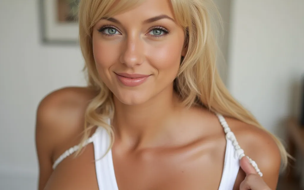 Lena Gercke completely naked and smiling
