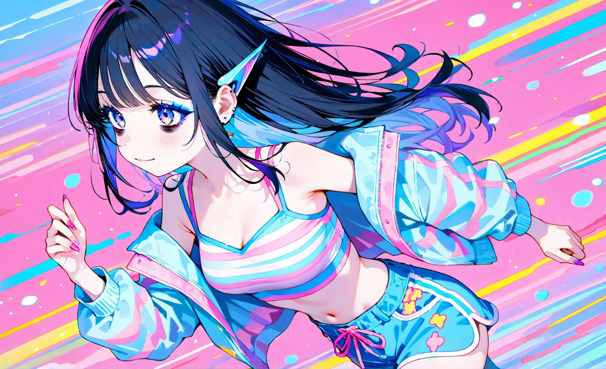rave woman,1 woman 45 years old ,((extremely cute and beautiful black haired girl)),(breasts big:1.4),(Asian girl),((((Black hair with turquoise highlights:1.35,slickedback hair,long hair:1.4,colored inner hair,ear breathing)))),(((Pink_eyeballs:1.3))),Intricate eyeballs,beautiful detailed eyeballs,symmetrical eyeballs,((fatter)),((((shining skin:1.5,skin tanned,shining skin:1.5,skin tanned,shining skin,very shining skin,shinny body)))),(spider lower abdomen,inflated legs,body detailed,(face detailed)), cute,slutty,seducer,erotic,(nsfw), zetai ryouiki,revealing clothing,show the skin,((rave print rave bikini,((rave mini skirt)),visible thong straps)),((underwear strap)),(wearing a rave dance outfit:1.3,rave dance clothes,semi-nude,with little clothes),((Intricate outfit,Intricate clothes)), (dynamic pose:1.0),embarrased,(centred,scale to fit dimensions,rule of thirds), ((snowy pine forest at night)), with dark and stormy clouds,winter,Scenario:1.25,((snow forest background)),Christmas tree, high resolution,sharp focus,(ultra detaild,extremely detaild),(photorealistic art:1.37),(extremely detaild CG unity 8k wallpaper),(((swirly vibrant colors,vibrant theme))),(Intricate),(work of art),(best qualityer)