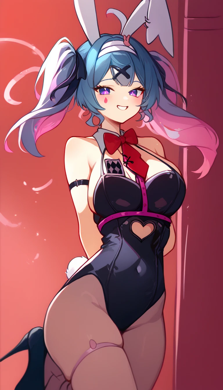 (((masterpiece))), pinup \(style\), pinup, nude,, wide hips, thin waist, athletic, flat stomach, lean, medium breasts, <lora:shalltear:0.8> shalltear bloodfallen, <lora:rilexlenov:1>, rilex lenov
