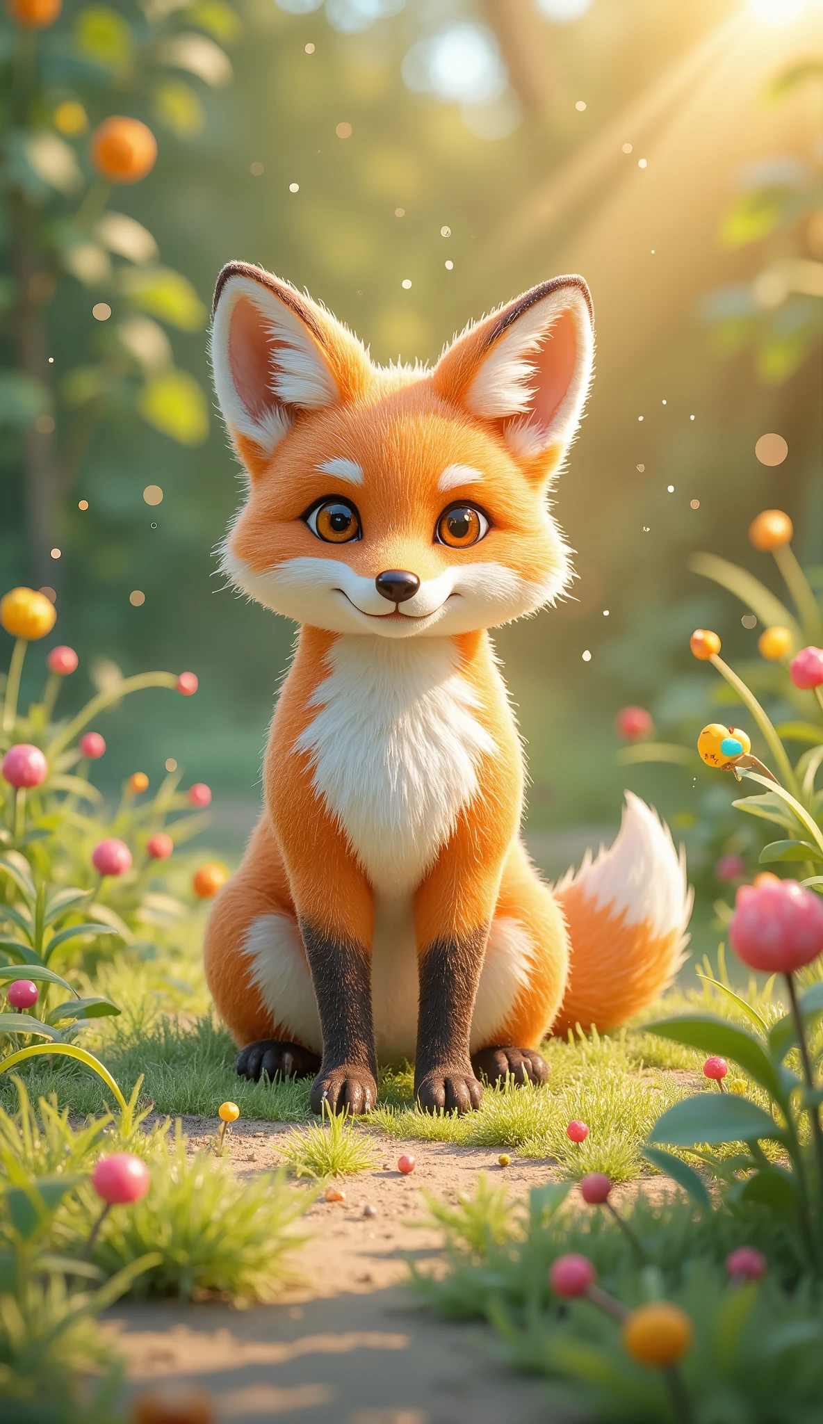 Fox,full body,standing,real,illustrations,FOX,Soft Expression, coat texture ,graceful standing posture,Grassland scenery,In the sunshine,4K,High Quality,realな質感,Detailed,Realistic,Seimitsu,Professional,vivid colors,Aggressive Composition