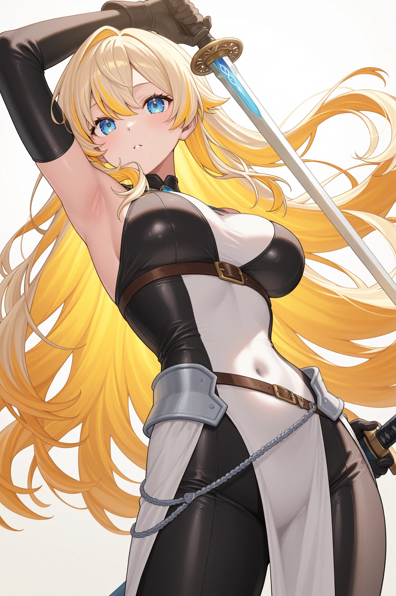 Ultra-high definition image quality、beautiful girl、Female Swordsman、Light Armor、Green Boots、Long Hair、blonde、20-year-old、have confidence々face、Very short tight skirt、Cowgirl、wilderness、Highest quality,Big Ass、Big Breasts、Thighs、Grasping the hilt of the holy sword Excalibur、Black panties、Kick off with your feet and jump、Joan of Arc style clothing、Wind King Barrier、Her hair is fluttering in the wind、The Sword of Promised Victory、god々Wearing a bright aura、Big Ass、Valkyrie、Butt close-up