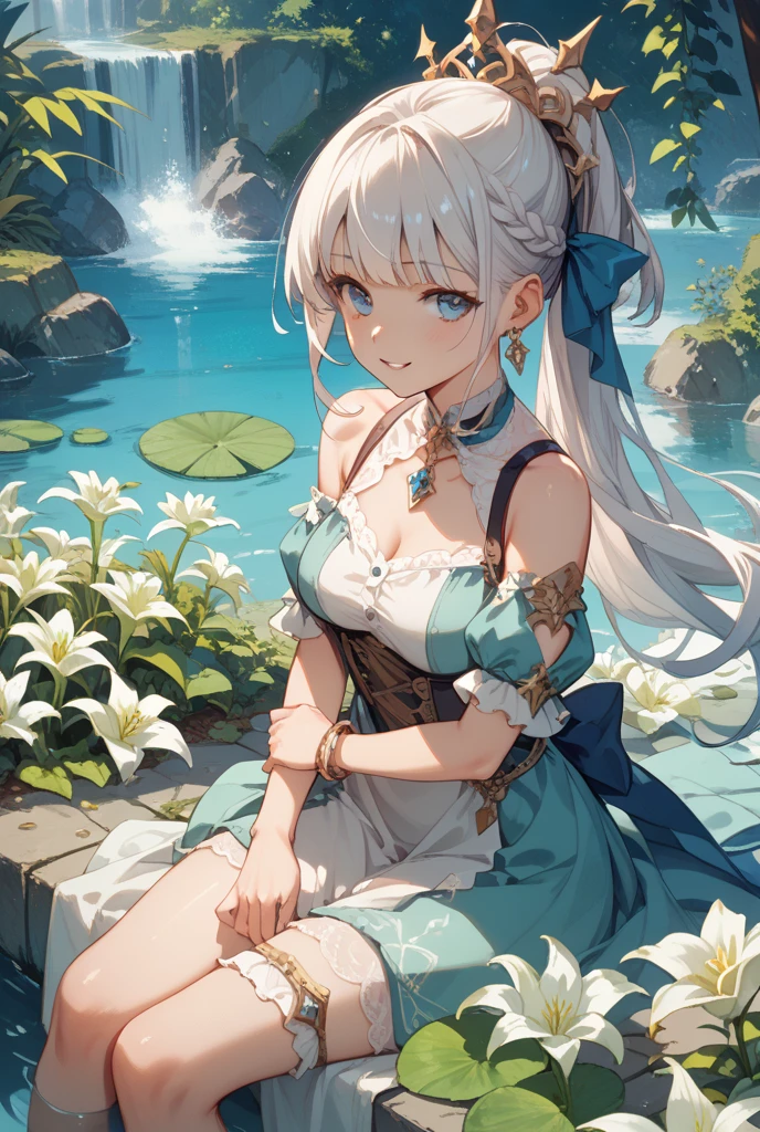 1 woman、Radiant hair、fluffy and soft hair、Sparkling eyes、爆乳、Too large breasts、Seductive breasts、Sheer underwear、Tiara of the Goddess、goddess god々Feeling、lace cape、a choker、Castle Room、Long Lace Bale、Ruffles and ribbons、A smile、The upper part of the body、 A glowing wand made of crystal.、wingspan、A benevolent look、Eternal brilliance、Too large breasts、爆乳、puffy chest、Cinderella's Castle、Navel Ejection、I can see my nipples