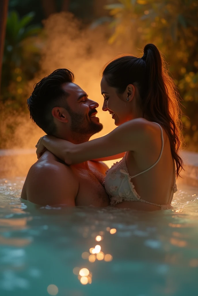 A hot spring trip for a loving couple