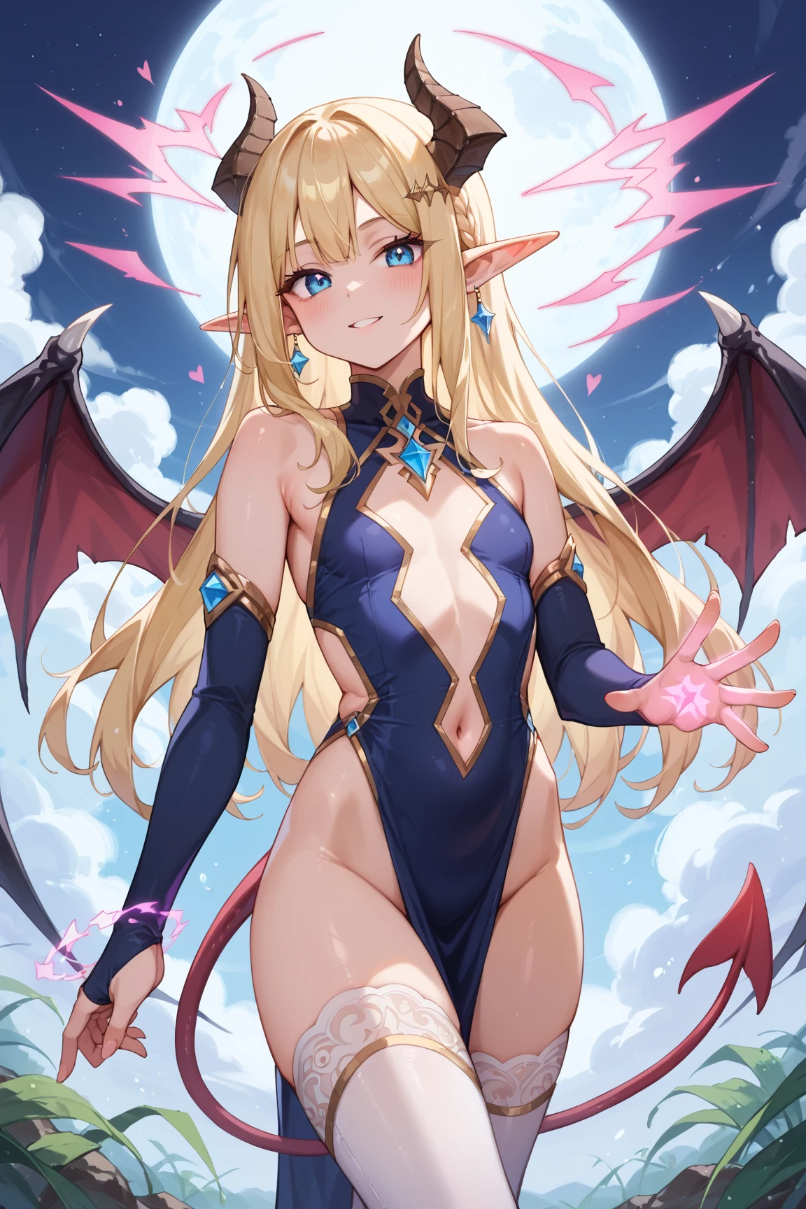 ((Anime art style)),(masterpiece),(Highest quality), (Super Detail),((Very delicate and beautiful)),Cinema Lighting,Highest Resolution,Dark Elf,Succubus ,Spread your legs,smile,High resolution backgrounds,Huge breasts ,Nipples,Completely naked,Wet Skin,Golden,Shine、pubic hair，Two people,lily