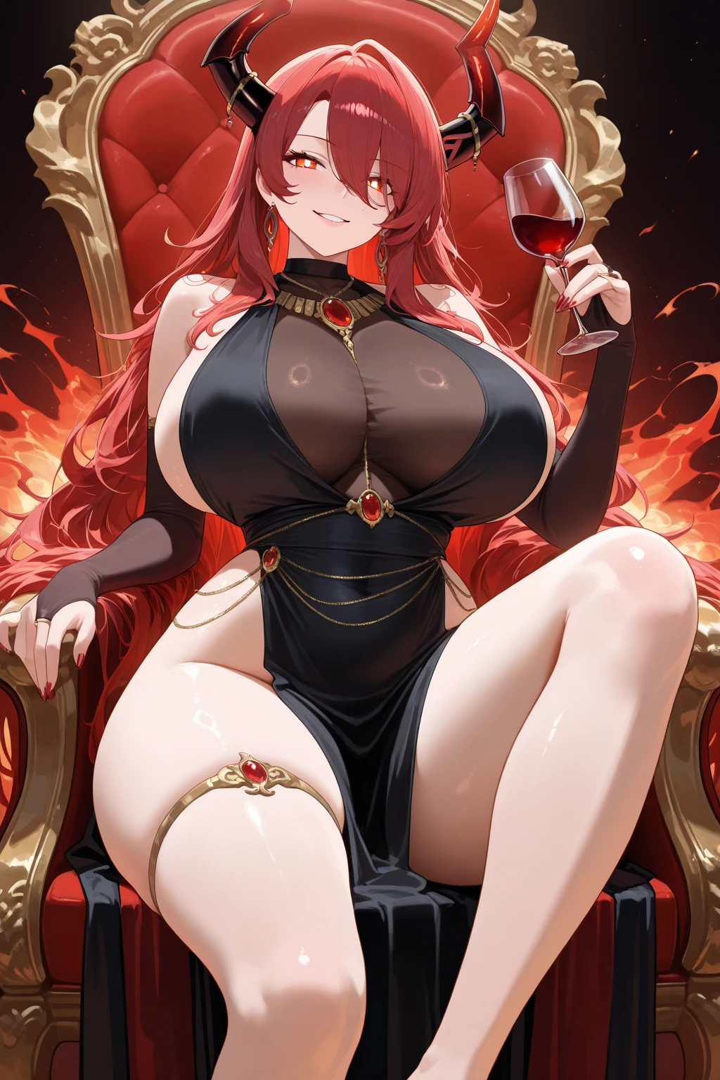 obra maestra, mejor calidad, highres, rias gremory, 1girl, pelo largo, pelo rojo, ahoge, ojos azules, pechos grandes, pelo muy largo, pechos, enorme ahoge, dormitorio, bikini