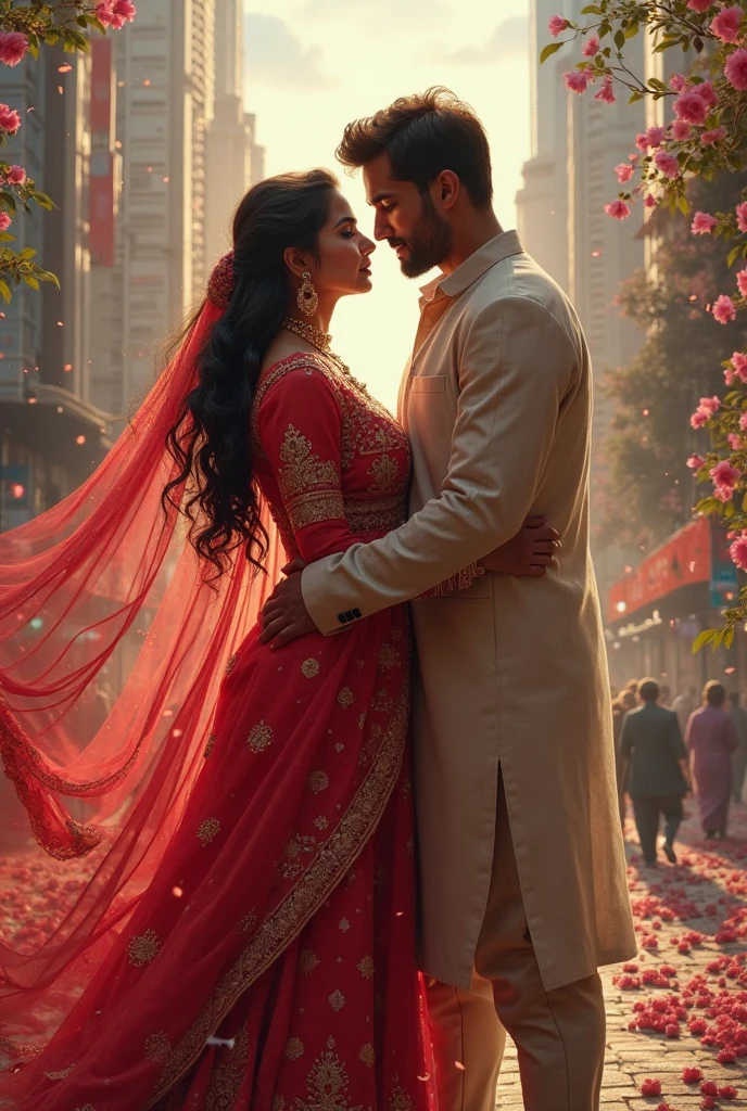 Make a book cover for romantic novel Indian novels 
