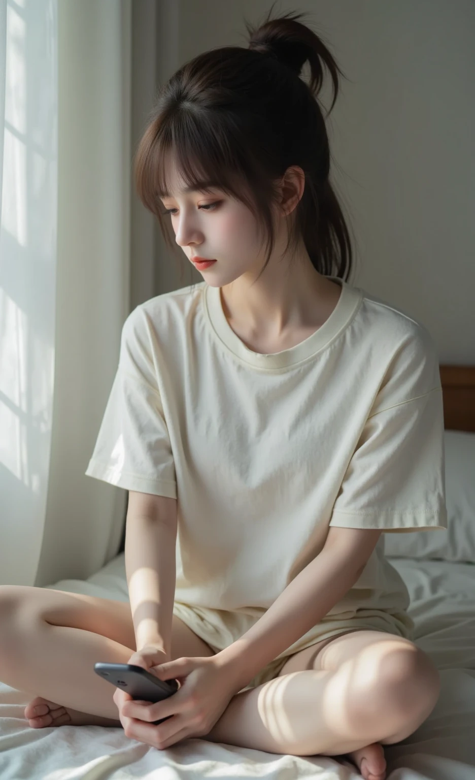 1girl, I was sleepy in the morning