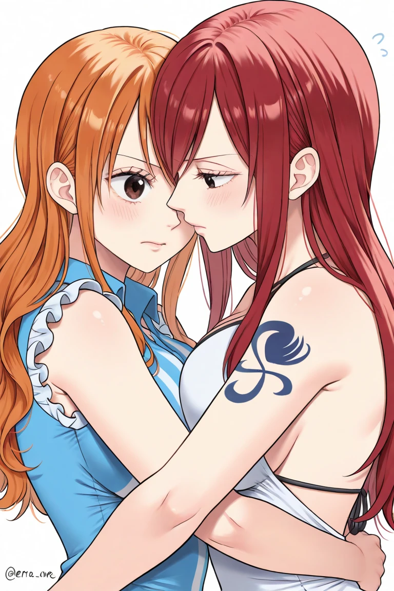 (best quality:1.3), android 21, ), face detailed, face in 8k, perfects eyes, perfect mouth, emphasis on the face, busty, She is on the side, showing the side to the viewer, body is on its side, red and blue dress, Tight dress, very short dress, cleaveage, (brown hair), seductiv, rosto sexly, sexly, body curvy, big-ass, (short dress), strong legs
