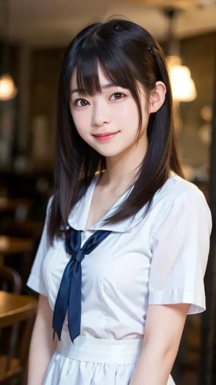 (masterpiece(Perfect Anatomy:1.3)、(Complete Hand:1.3)、(1.3)、Realistic、RAW Photos、Tabletop、highest quality、High resolution、Delicate and beautiful、Perfect Face、Beautiful details、Fair skin、Real human skin、pores、((Thin legs))、(Black Hair):1.2), 8k, 12才のFull nudityの女の子, 85mm,公式AR RAW Photos, スーパースリムなスレンダーbeautiful girl, (Navy blue short skirt、下Half BodyFull nudity、Short sleeveの白シャツ、Show me your ears、Naked girls photoshoot、Full nudity, Cute face, close, Half Body, Bio Race, Gardenia, beautiful girl, , Thighs, Short sleeve, Station platform、 Looking at the audience, No makeup, (Big smile), Film Grain, chromatic aberration, Sharp focus, Face Light, Bright lighting, 10 generations, Detailed face, Background blur, (Dark red tie:1.1)、((((((12-year-old girl))))))、((((((12才のFull nudity女子高生)))))、Narrow waist、Embarrassing pose、Shy and nervous girl、 Sad face