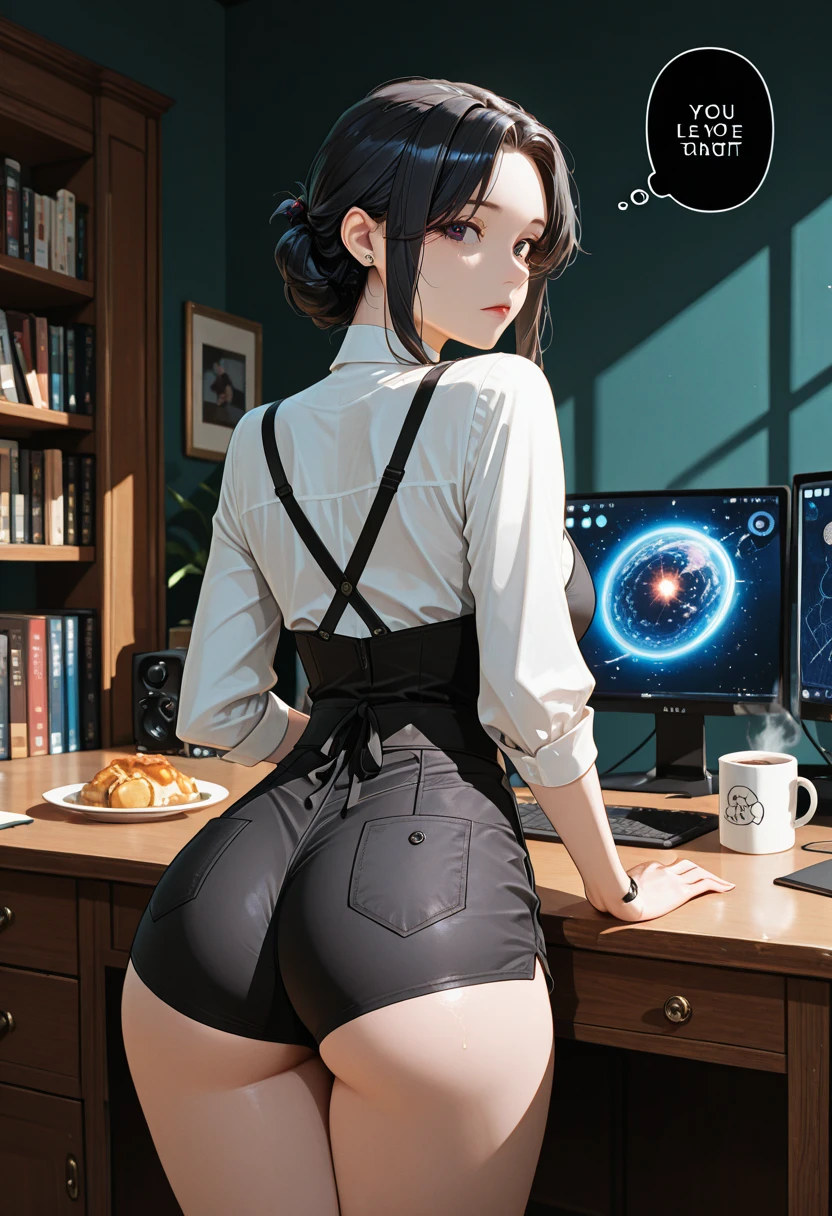 1、adult lady、(((Female buttocks facing the screen)))、Backward perspective、A dark-haired、((pink seduction background))、A sexy、Busty body、Big round buttocks、thin-waist、a closeup、(((Luxury underwear)))、(((Sexy lingerie-)))、top-quality、Red face、Wriggle your hips、((Stick your butt out))、((Shooting from the back diagonally below))、16K illustrations、((moonlights))、superclear、Full of charm、masterpiece、high detailing、beatiful backgrounds、Detailed drawing、Functional、emotional