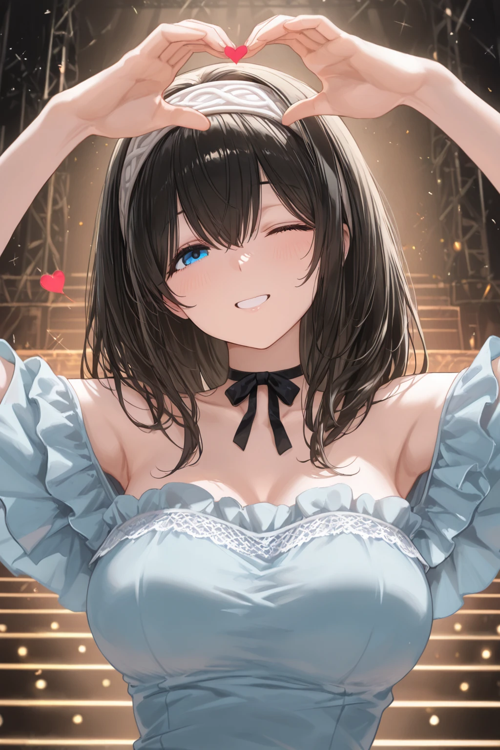 girl、Cute magician girl wearing a white tuxedo-style leotard、smile、Looks baby-faced and young、Idol level cuteness、brown hair twintails、Slender but big breasts、healthy thighs、White tuxedo style leotard、cowboy shot anatomically correct、precise fingers、precise fingerasterpiece、photo reality、