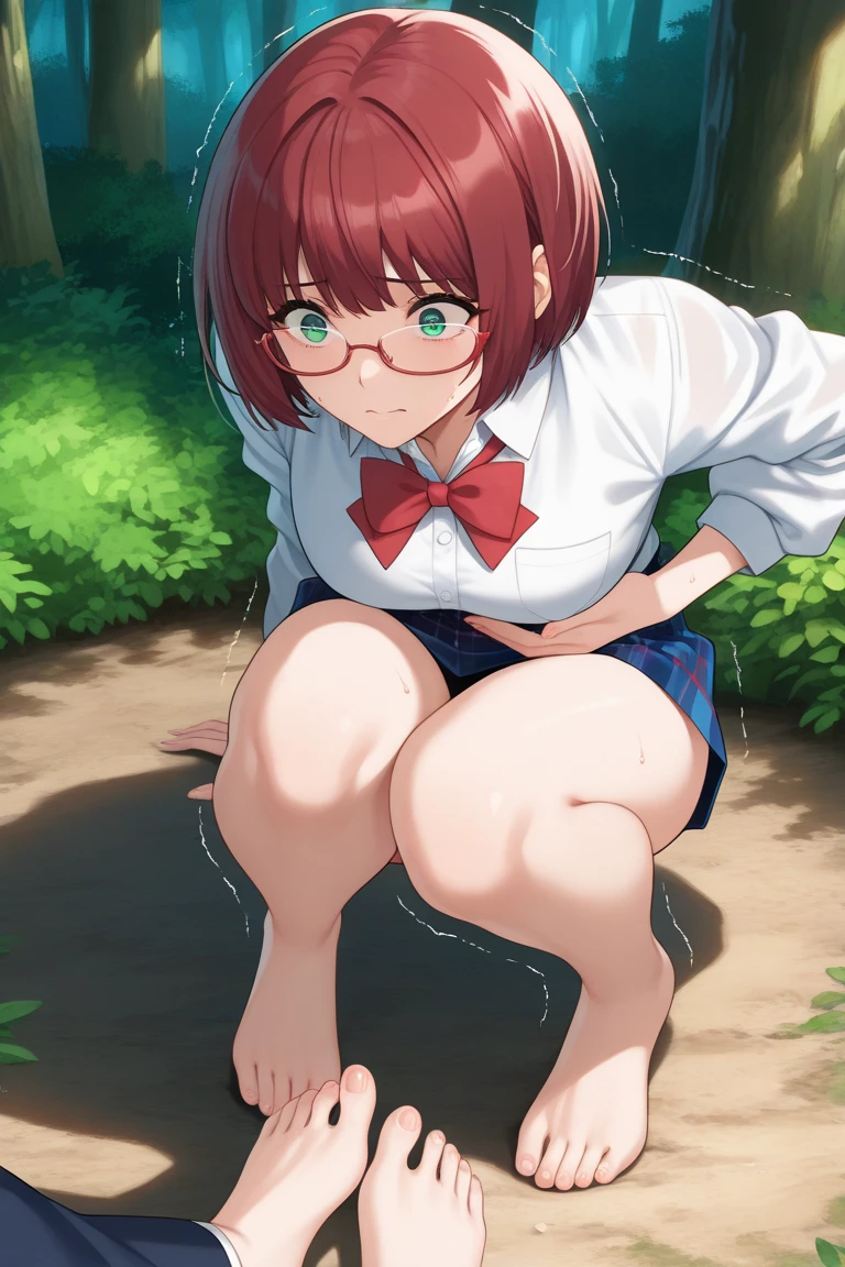 (NSFW, lewd:1.4), (masterpiece:1.4), (best quality:1.4), (ultra-detailed:1.2), (an extremely delicate and beautiful:1.2), (perfect eyes:1.4), (perfect face:1.4), (skirt lift:1.4), curvy, (squatting:1.4), spread legs, (dildo:1.4), erection penis, (futanari girl:1.2), (no testicles:1.6), (cum on body:1.8), (projectile cum:1.3), (cum on penis:1.4), (excessive cum:1.5), (pussy cum:1.4), (cum in anus:1.4), (facial:1.8), (ecstasy:1.6), (slut:1.4), (vulgarity:1.4), (fucked silly:1.5), (trembling:1.4), (public indecency:1.4), (femaleranma, braided ponytail:1.5),