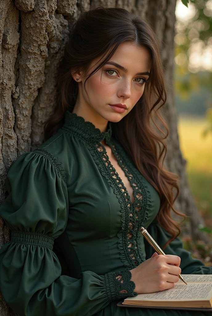 (masterpiece, best quality, absurdres, intricatedetails, 8K, 16K, UHD) highly detailed studio quality portrait of an incredibly beautiful girl, green eyes, redhead, light freckles, pale skin, (large perky breasts:1.5), adorable face, (medium length wavy hair), (green eyeshadow:1.25), (red lips:1.22), slight smile, wearing a ((shamrock necklace)), ((green leprechaun top hat)), (green oversized sweater:1.3), ruanyi0144, print legwear, pantyhose, ((shamrock tattoo on thigh)), (green pleated skirt), breizhtrees, ((Saint Patrick's Day Theme)), rating_safe, Hasselblad H6D-100c 80mm f/2.8 lens, DSLR, close up, intimate, dramatic light and shadow, rich colors, desaturated background, bokeh,<lora:intricatedetails:0.75> <lora:0144 jacquard pantyhose_v3:0.65> <lora:Oversized Sweater by Stable Yogi:0.8> <lora:papyloop-forest-breizhtrees:1> <lora:picxer_real:1>